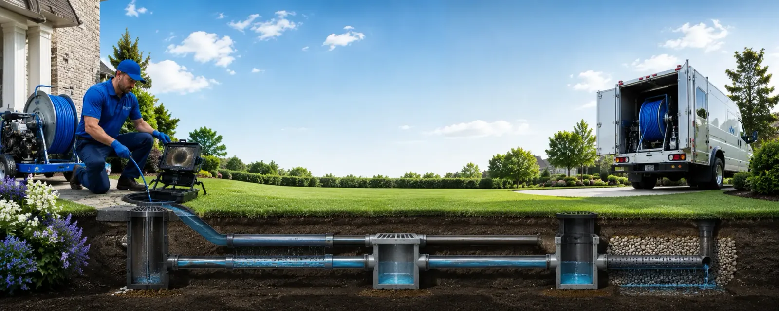 Outdoor drain cleaning information for Pleasanton, CA